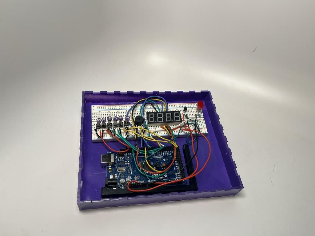 Iteration 1 — circuit inside enclosure